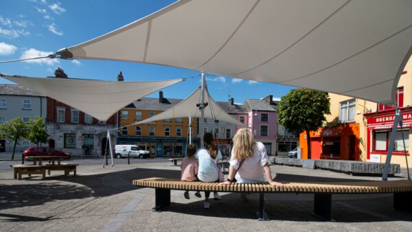 Redeveloping Irish Town Centres with fabric canopies