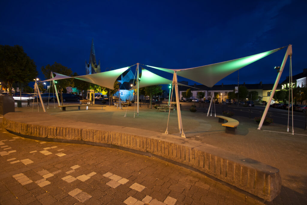 The Square, Listowel, Covered Seating Canopies