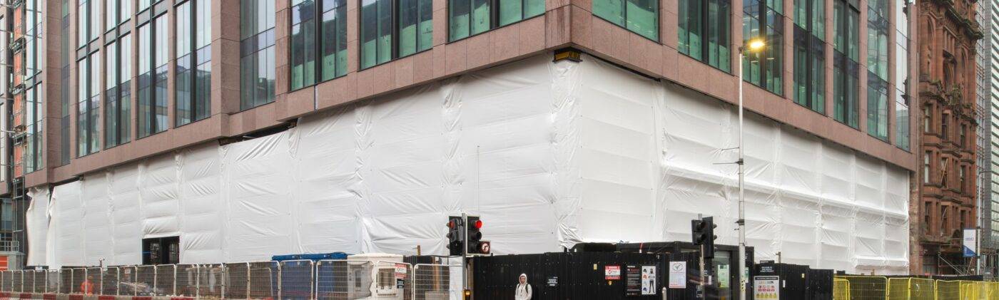 Using Temporary Fabric Screening to Aid Project Timelines